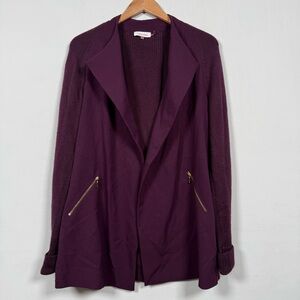 Calvin Klein Deep Purple Women's Cardigan/Blazer, Size M, Excellent Condition